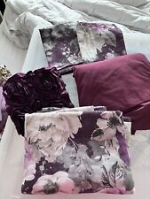 Purple floral bedding for sale  COVENTRY