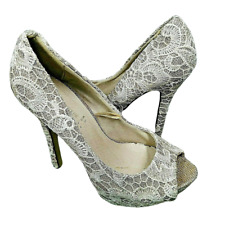 Lace stiletto heel for sale  LEICESTER