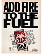 Usado, Anúncio impresso STP 1967 adicione fogo à lata de combustível explodindo comprar usado  Enviando para Brazil