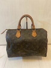 Bolsa de viagem Louis Vuitton bolsa de mão Speedy 30 35 monograma bolsa de ginástica couro Boston, usado comprar usado  Enviando para Brazil