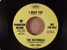 The Rationals I Need You (Versão Longa)/(Versão Curta) Promo Garage '68 Capitol comprar usado  Enviando para Brazil
