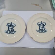Assiettes anciennes porcelaine d'occasion  Courcelles-lès-Lens