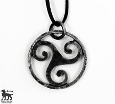 Hand-Forged Celtic Steel Triskelion Pendant --- Tri Knot/Medieval/Viking/Jewelry for sale  Shipping to South Africa