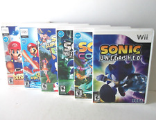 Lote de jogos Sonic Colors Black Knight Unleashed Olympic Nintendo Wii pacote Mario comprar usado  Enviando para Brazil