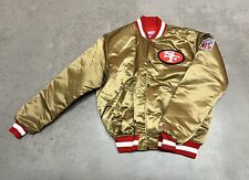 Vintage 80s San Francisco 49ers Starter Satin Jacket Gold And Red Size XL USA for sale  East Hartford