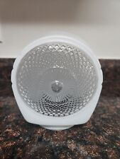 Vintage White & Clear Glass Bathroom Porch Light Globe Shade 3 1/4" Fitter 92J for sale  Shipping to South Africa