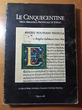 Cinquecentine bibliografia inc usato  Italia