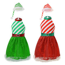 Kinder Mädchen Kleid Sweet Candy Weihnachten Pailletten Kostüm Party Trikot comprar usado  Enviando para Brazil