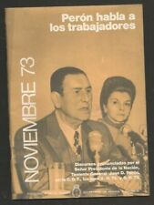 Discurso de la revista Juan Domingo Perón Habla 1973, usado segunda mano  Argentina 