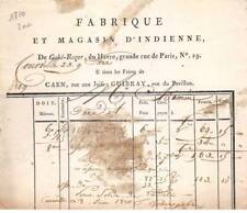 Facture.am20378.caen.1810.fabr d'occasion  France