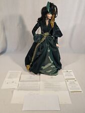 Gone With the Wind Scarlett O'Hara Portrait Doll FRANKLIN HEIRLOOM GREEN DRAPERY for sale  Shipping to South Africa