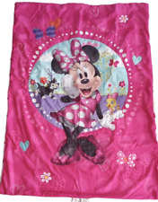 Conjunto de roupa de cama Disney Junior mini mouse 3 peças berço ajustado corações borboletas rosa, usado comprar usado  Enviando para Brazil