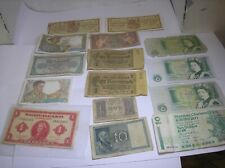 Lote de 15 billetes antiguos extranjeros y británicos trabajo segunda mano  Embacar hacia Mexico
