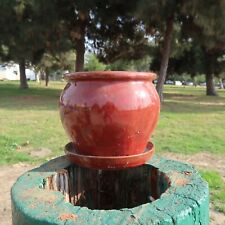 Burgandy glazed round for sale  South El Monte