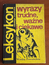 "WYRAZY TRUDNE, WAŻNE I CIEKAWE" LEKSYKON, 1987, używany na sprzedaż  PL