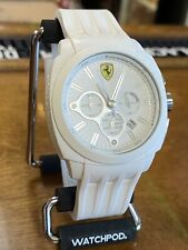 Relógio Ferrari Shelf masculino quartzo branco pulseira de silicone mostrador branco 46 mm 830113 comprar usado  Enviando para Brazil
