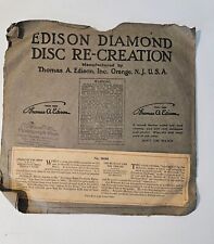 Disco de recriação antigo Edison disco de diamante na capa original comprar usado  Enviando para Brazil