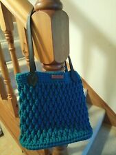 Turquoise handmade crochet for sale  Ireland