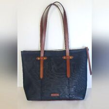 Bolsa tote Fossil Felicity feita pelo homem material preta com ferragens de latão comprar usado  Enviando para Brazil