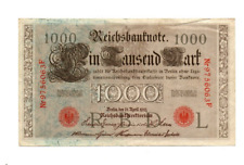 XXX-Raro billete genuino alemán 1000 marcos Imperio 1910 ¡buen estado!!! segunda mano  Embacar hacia Argentina