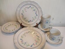 Floral Expressions Stoneware (3)Dinner Plate (3) Salad Plate (3)Cups (3) Saucer for sale  Shipping to South Africa