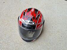 Capacete de rosto inteiro HJC motocicleta pista pequena aprovado pelo DOT preto/vermelho comprar usado  Enviando para Brazil