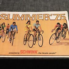 Schwinn Bicycles Cyclery Summer '75 Mini 4 Page Catalog Vintage 1975 Print Ad for sale  Raleigh