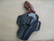 Used, Taurus Model 44 Revolver 4" Leather 2 Slot Pancake Belt Holster CCW  BLACK RH for sale  Shipping to South Africa