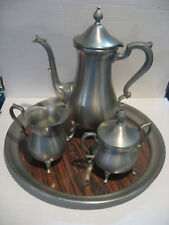 service 4 pewter coffee piece for sale  Beaver Dam