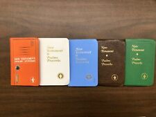 Lote de 5 BÍBLIAS de Gideões de Bolso Pequeno Misto Salmos Provérbios Novo Testamento  comprar usado  Enviando para Brazil