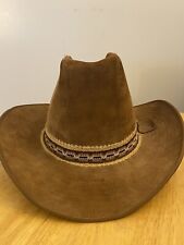 Chapéu de cowboy vintage marrom ocidental 7 5/8 comprar usado  Enviando para Brazil