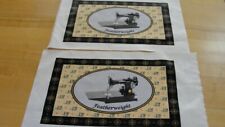 Panel Set (2) Featherweight Sewing Machine themed Custom Fabric Panel for sale  Shipping to South Africa