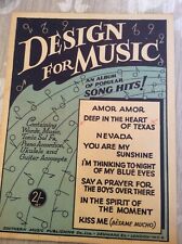 Sheet music design for sale  KENLEY