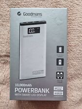 Used, Goodmans 10,000 mAh Powerbank With Smart LED Display Dual Use Ultra Fast... for sale  Shipping to South Africa