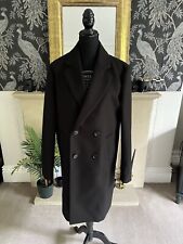 Men black overcoat for sale  LEEDS