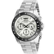 Invicta relógio masculino Speedway cronógrafo moldura preta mostrador tom prata 26111 comprar usado  Enviando para Brazil