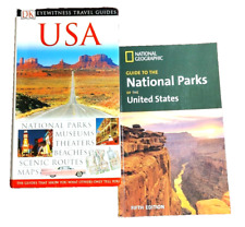 Guias de viagem dos EUA parques nacionais museus teatros mapas de rotas cênicas brochura 2x comprar usado  Enviando para Brazil