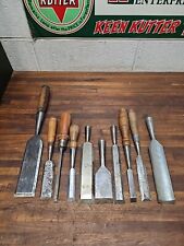 Used, K85- 10 Antique Wood Chisels - Pexto, Etc for sale  Shipping to South Africa