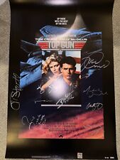 Usado, Top Gun 1986 pôster filme elenco assinado emblema Tom Cruise certificado de autenticidade autografado Maverick raro comprar usado  Enviando para Brazil