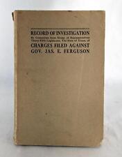 1917 investigation committee for sale  Charlottesville