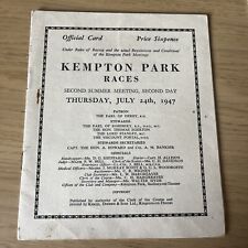 1947 kempton park for sale  BASINGSTOKE