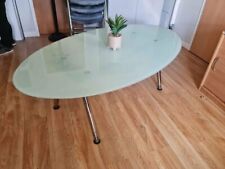 smoked glass dining table for sale  LEEDS