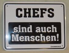 Blechschild schild chefs gebraucht kaufen  Gunzenhausen