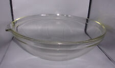 Pyrex Very Large 17.5" Heavy Thick Clear Glass Bowl w/Lip - Labware? Vintage, used for sale  Shipping to South Africa