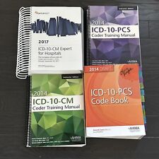 Usado, ICD 10 CM PIEZAS Lote de 4 Libros AHIMA OPTUM 360 Codificador Manual de Entrenamiento ICD 10 segunda mano  Embacar hacia Argentina