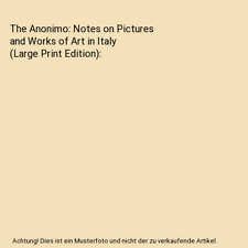 The anonimo notes gebraucht kaufen  Trebbin