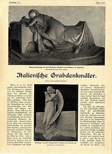 Usado, Dr.Alfred Nossig Italienische Grabdenkmäler Mailand Genua Bildhauer L.Vime..1901 comprar usado  Enviando para Brazil