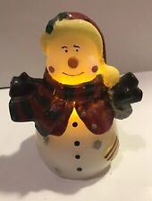 Lighted wax snowman for sale  New Kensington