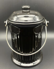 Black Norpro 1 galão composto de cerâmica balde para balcão ou debaixo da pia comprar usado  Enviando para Brazil