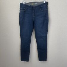 Legging Lee Jeans Feminina 10 Dream Elástica Cintura Média Ajuste Azul Denim Bainha, usado comprar usado  Enviando para Brazil